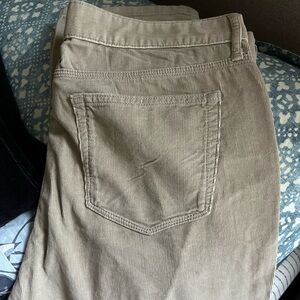 Women’s Eddie Bauer Sand / Tan Corduroy Pants Jeans 14 Regular NWT